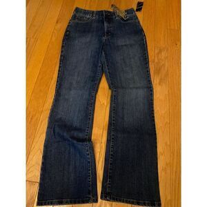 NWT Nine West Marianna dark antique womens boot cut high rise cotton jeans sz 10